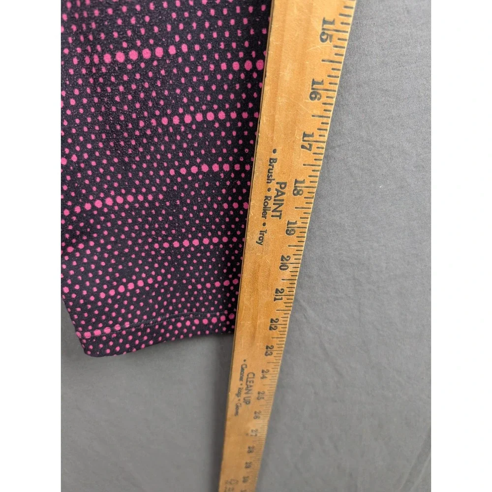 Nike Womens Dri-FIT‎ Epic Run Crop Leggings Black Pink Polka Dot Size  Large